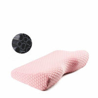 HKM-060563 Cervical Support Butterfly Pillow with 100% Memory Foam Filling and Polyester Cotton Cover