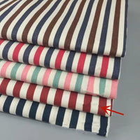 HKM-060563 Linen Cotton Blend Printed Fabric in Geometric Patterns - Multiple Color Options Available