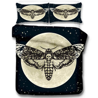 HKM-060563 Skeleton Moth 3D Printed Decorative Set - Three-Piece Collection in Multiple Sizes