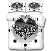 HKM-060563 Skeleton Moth 3D Printed Decorative Set - Three-Piece Collection in Multiple Sizes