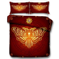HKM-060563 Skeleton Moth 3D Printed Decorative Set - Three-Piece Collection in Multiple Sizes