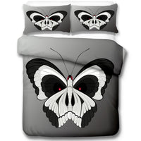 HKM-060563 Skeleton Moth 3D Printed Decorative Set - Three-Piece Collection in Multiple Sizes