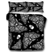 HKM-060563 Skeleton Moth 3D Printed Decorative Set - Three-Piece Collection in Multiple Sizes