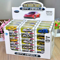 HKM-060691 Diecast 1:87 Scale Mini Model Cars for Kids - Zinc Alloy & Plastic Construction