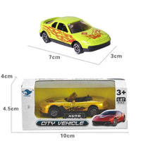 HKM-060691 Diecast 1:87 Scale Mini Model Cars for Kids - Zinc Alloy & Plastic Construction