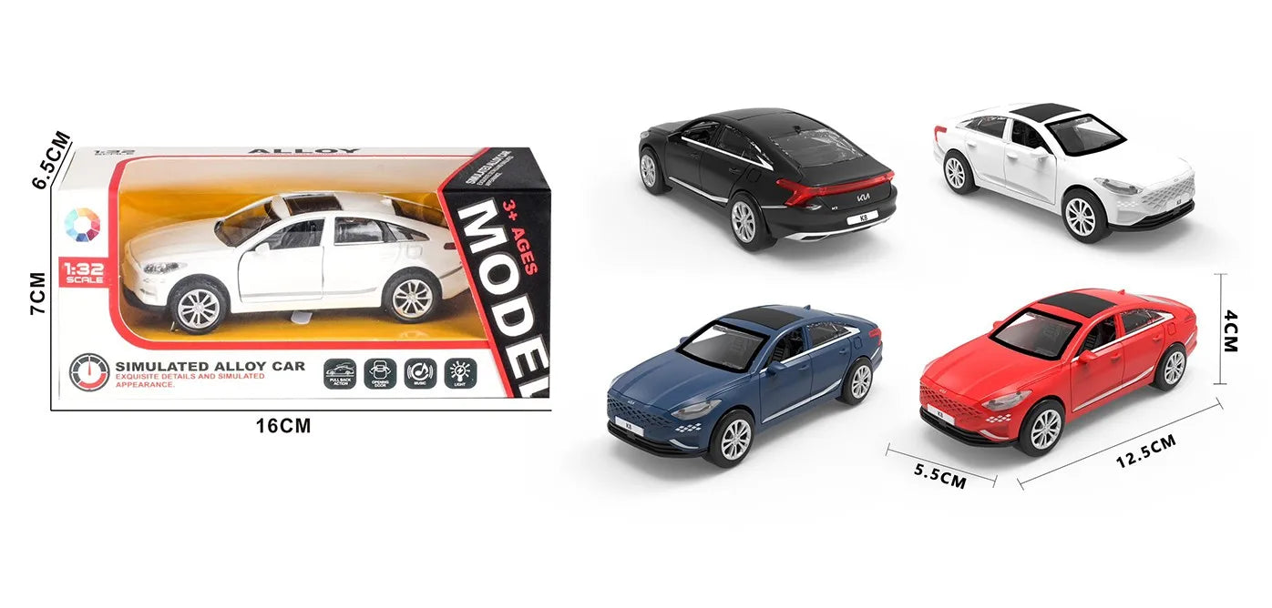 HKM-060691 Diecast 1:87 Scale Mini Model Cars for Kids - Zinc Alloy & Plastic Construction