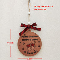 HKM-060691 Wooden Christmas Tree Pendant Decoration for Holiday Festivities