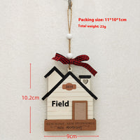 HKM-060691 Wooden Christmas Tree Pendant Decoration for Holiday Festivities
