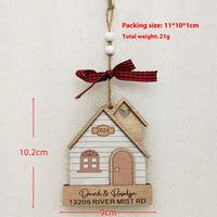 HKM-060691 Wooden Christmas Tree Pendant Decoration for Holiday Festivities