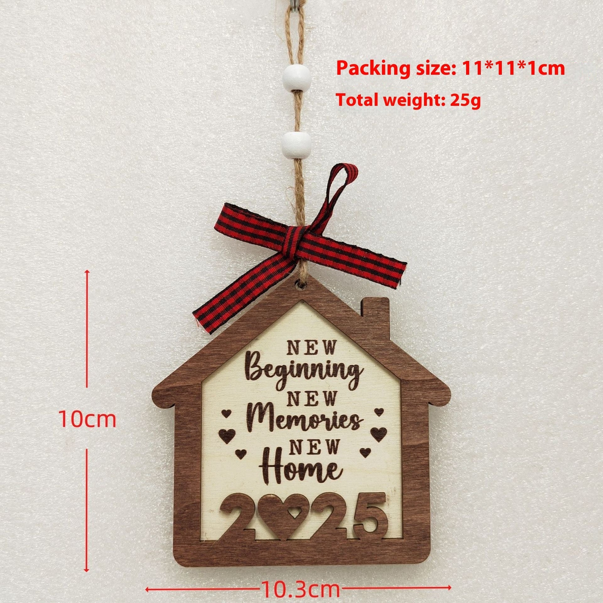 HKM-060691 Wooden Christmas Tree Pendant Decoration for Holiday Festivities