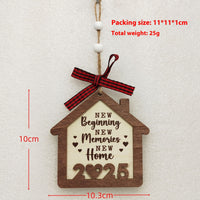 HKM-060691 Wooden Christmas Tree Pendant Decoration for Holiday Festivities