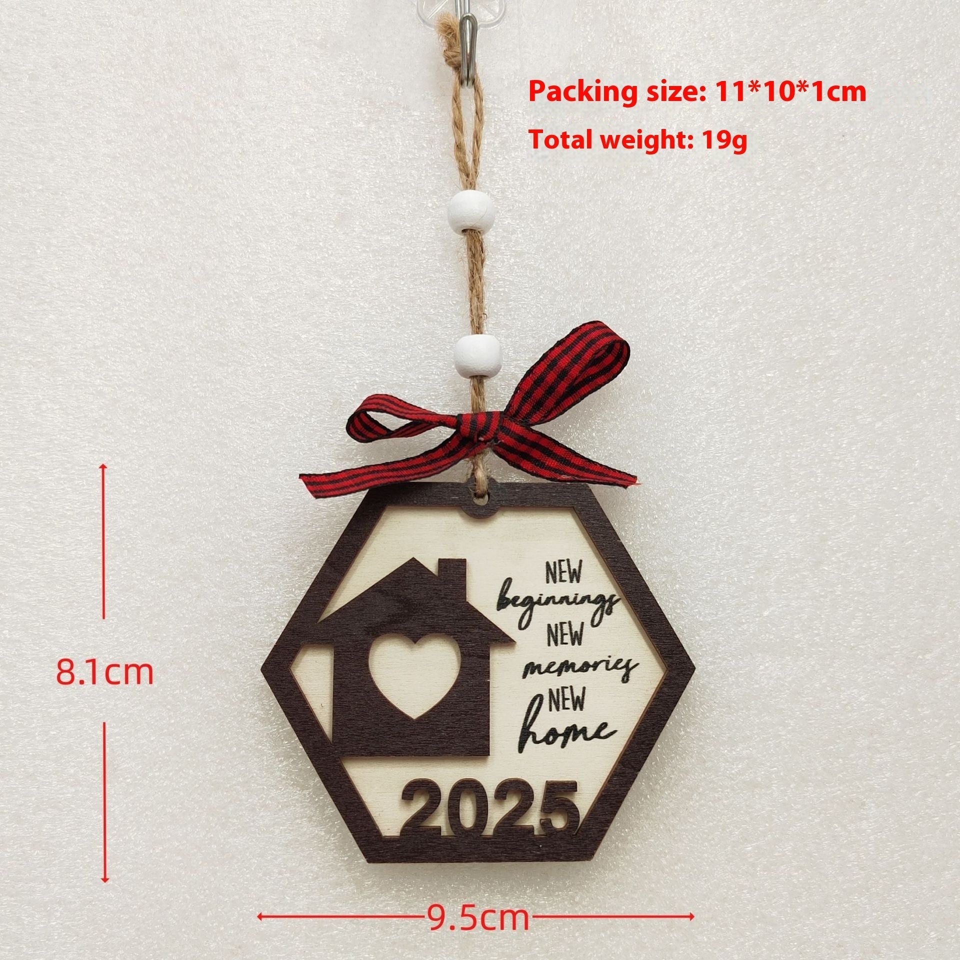 HKM-060691 Wooden Christmas Tree Pendant Decoration for Holiday Festivities