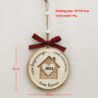 HKM-060691 Wooden Christmas Tree Pendant Decoration for Holiday Festivities