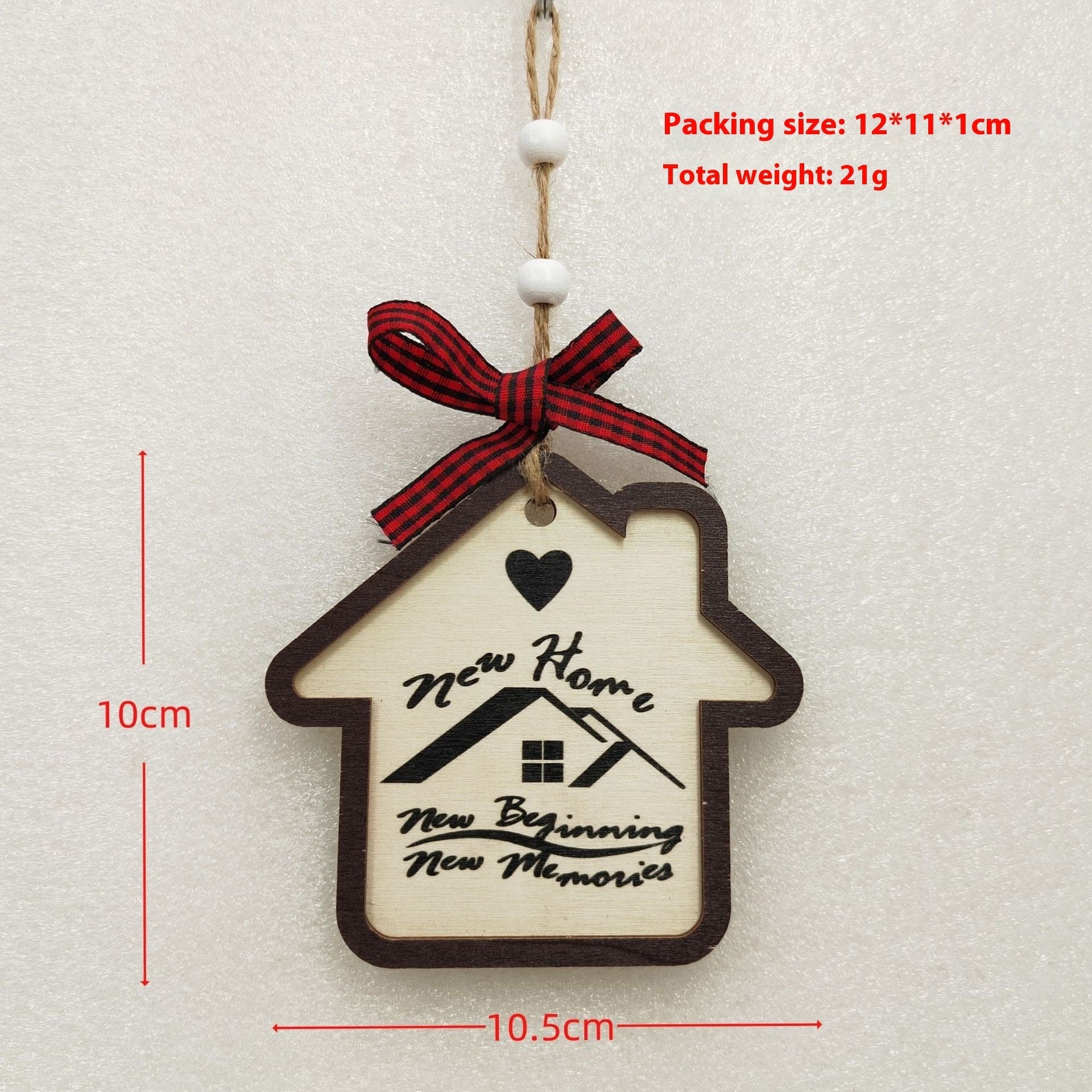 HKM-060691 Wooden Christmas Tree Pendant Decoration for Holiday Festivities