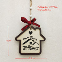 HKM-060691 Wooden Christmas Tree Pendant Decoration for Holiday Festivities