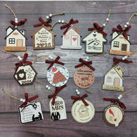 HKM-060691 Wooden Christmas Tree Pendant Decoration for Holiday Festivities