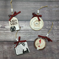 HKM-060691 Wooden Christmas Tree Pendant Decoration for Holiday Festivities