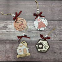 HKM-060691 Wooden Christmas Tree Pendant Decoration for Holiday Festivities
