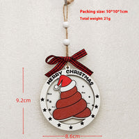 HKM-060691 Wooden Christmas Tree Pendant Decoration for Holiday Festivities