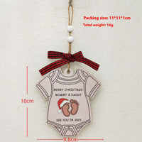 HKM-060691 Wooden Christmas Tree Pendant Decoration for Holiday Festivities