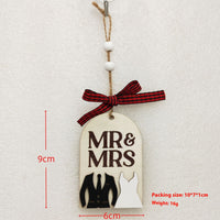 HKM-060691 Wooden Christmas Tree Pendant Decoration for Holiday Festivities