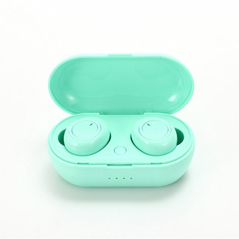 HKM-060947 Wireless Bluetooth Stereo Earbuds with Charging Case - Ergonomic TWS Headset for Phone Calls and Music