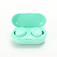 HKM-060947 Wireless Bluetooth Stereo Earbuds with Charging Case - Ergonomic TWS Headset for Phone Calls and Music