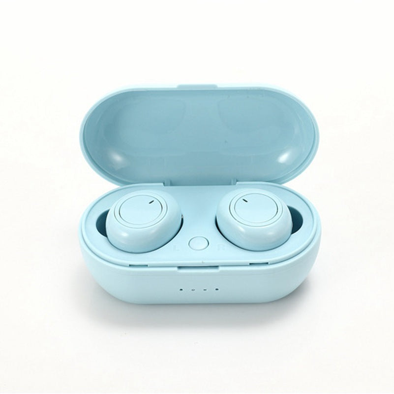 HKM-060947 Wireless Bluetooth Stereo Earbuds with Charging Case - Ergonomic TWS Headset for Phone Calls and Music