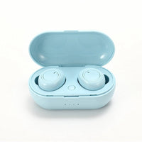HKM-060947 Wireless Bluetooth Stereo Earbuds with Charging Case - Ergonomic TWS Headset for Phone Calls and Music