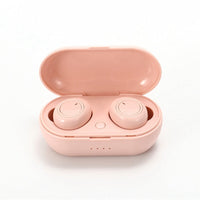 HKM-060947 Wireless Bluetooth Stereo Earbuds with Charging Case - Ergonomic TWS Headset for Phone Calls and Music