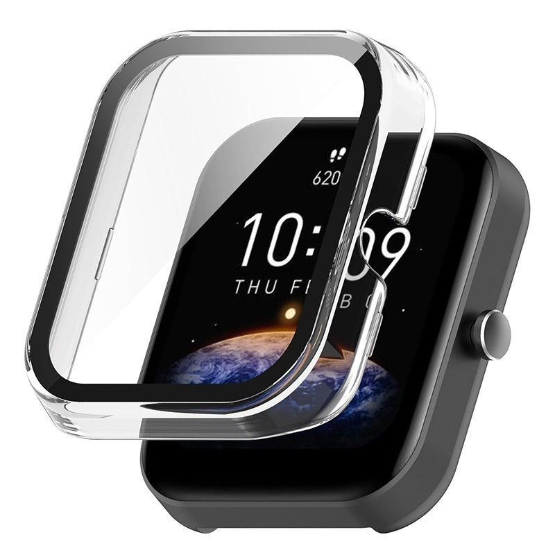 HKM-061139 Tempered Film Integrated Shell for Huami Amazfit Bip3 & Bip3 Pro - Durable Hard Case in Multiple Colors
