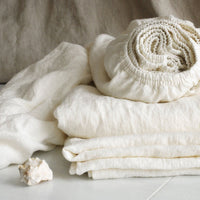 HKM-061203 Pure Linen Bedspread - Breathable and Sweat-Absorbent in Solid Color, Available in Two Sizes