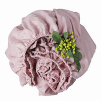 HKM-061203 Pure Linen Bedspread - Breathable and Sweat-Absorbent in Solid Color, Available in Two Sizes