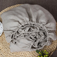 HKM-061203 Pure Linen Bedspread - Breathable and Sweat-Absorbent in Solid Color, Available in Two Sizes