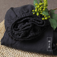 HKM-061203 Pure Linen Bedspread - Breathable and Sweat-Absorbent in Solid Color, Available in Two Sizes