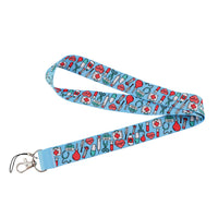 HKM-061267 Cute Cartoon Doctor Mobile Phone Lanyard with Metal Buckle, Bright Colors, Durable Polyester, 46cm Length