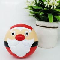 HKM-061331 Interactive Christmas Food Dropping Ball Pet Toy - Bite-Resistant Vinyl Design