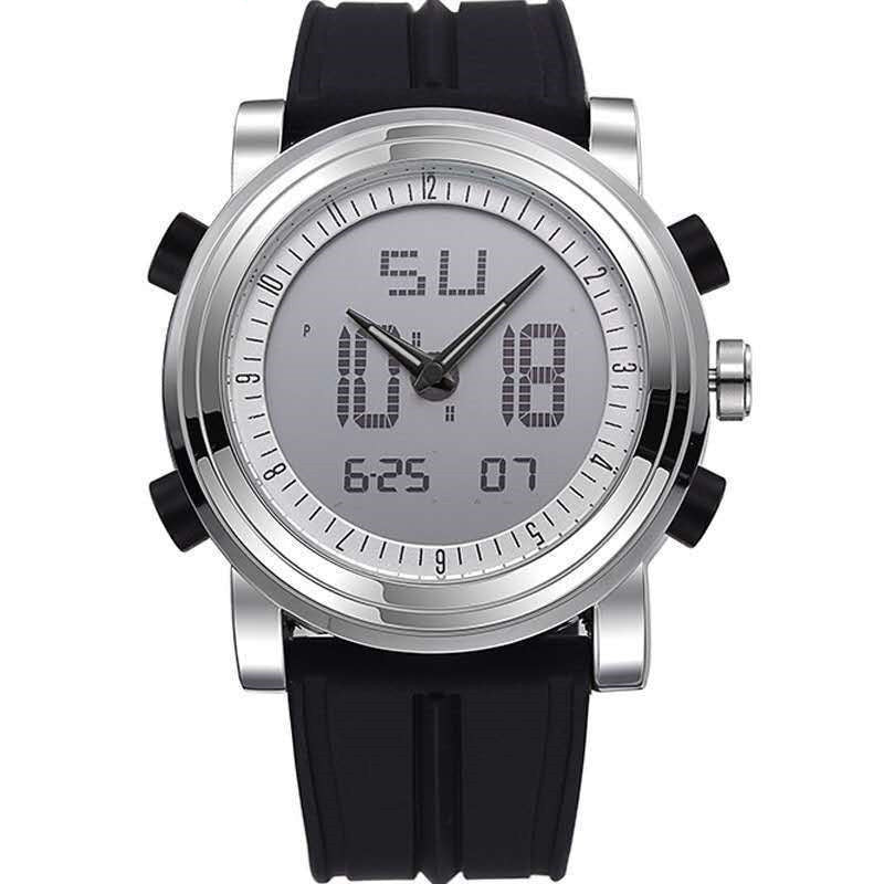 HKM-061395 Luminous Dual Display Electronic Watch with Alarm, Calendar, and Waterproof Design