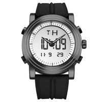 HKM-061395 Luminous Dual Display Electronic Watch with Alarm, Calendar, and Waterproof Design