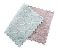 HKM-061459 Absorbent Double-Sided Microfiber Dish Cloths - Thick Kitchen Rags, 5 or 10 Pack