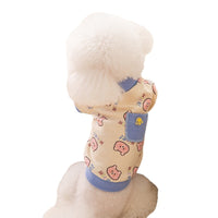 HKM-061523 Cozy Velvet Bear-Inspired Pet Clothing with Warm Pockets for Cats and Dogs