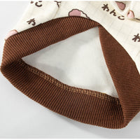 HKM-061523 Cozy Velvet Bear-Inspired Pet Clothing with Warm Pockets for Cats and Dogs