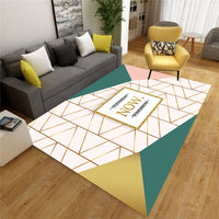 HKM-061587 Nordic Light Printed Geometric Carpet Mat - 400mm x 600mm, Machine Washable, Available in Multiple Styles