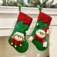 HKM-061651 Christmas Kitchen Window Decoration Holy Gift Bag - Cloth, 45cm Length