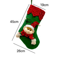 HKM-061651 Christmas Kitchen Window Decoration Holy Gift Bag - Cloth, 45cm Length