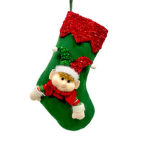 HKM-061651 Christmas Kitchen Window Decoration Holy Gift Bag - Cloth, 45cm Length