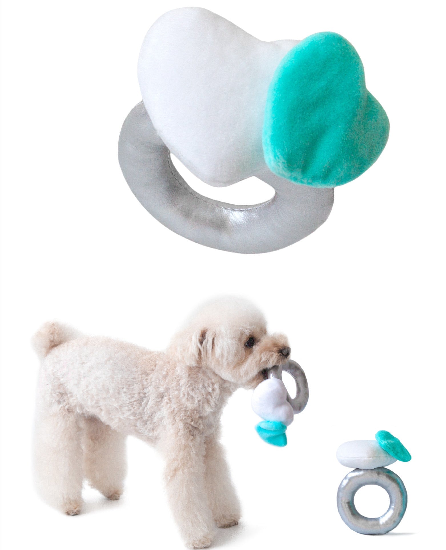 HKM-061651 Pet Gift Ring To Relieve Boredom Sniff And Miss Food Plush Toy