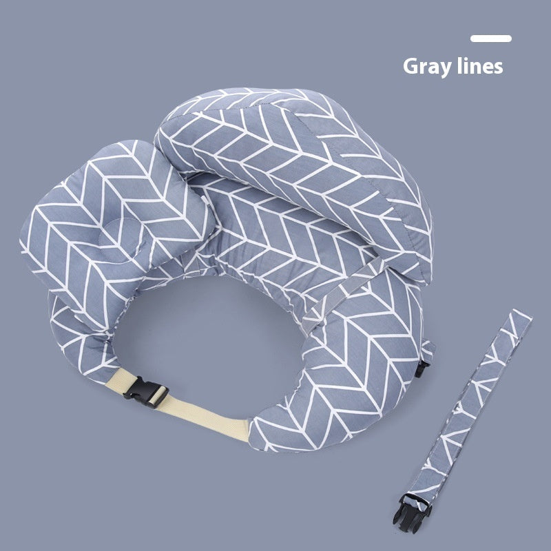 HKM-061843 Breastfeeding Pillow Set of 3 with 100% Cotton Cover and Removable Shoulder Strap