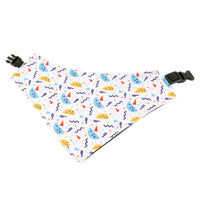 HKM-061971 Three-Layer Waterproof Pet Scarf Towel - Vibrant Colors and Fun Patterns