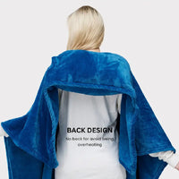 HKM-062035 Cozy Flannel Blanket with Pillow - 50x70 Inches in Solid Colors
